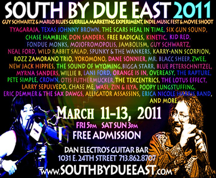 South by Due East 2011 poster